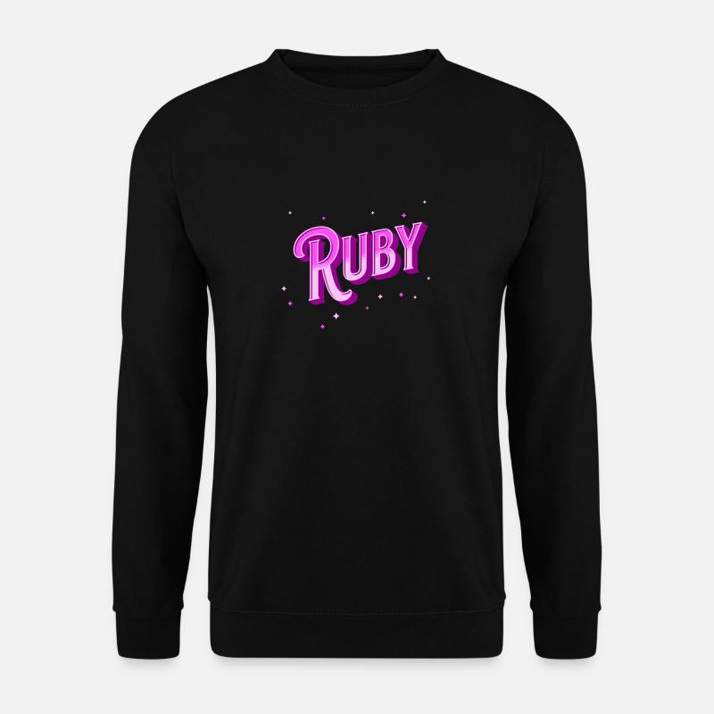 Ruby name personalized - Unisex Sweatshirt - black