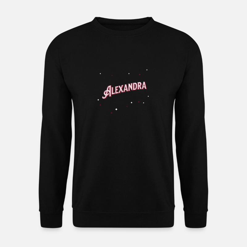 Alexandra Namen personalisiert - Unisex Pullover - Schwarz