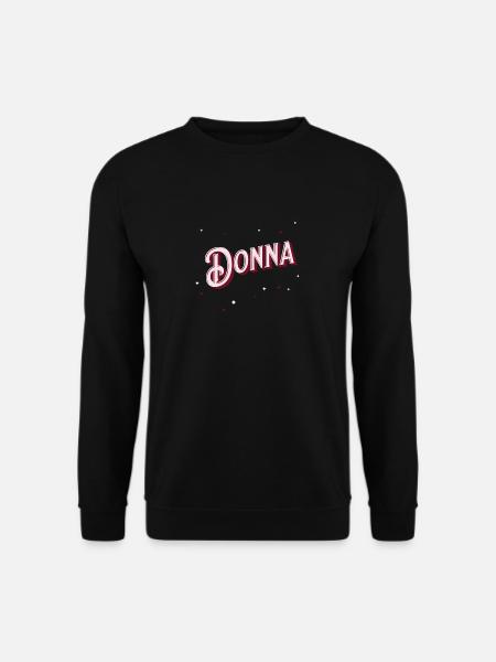 Personalized Donna name - Unisex Sweatshirt - black