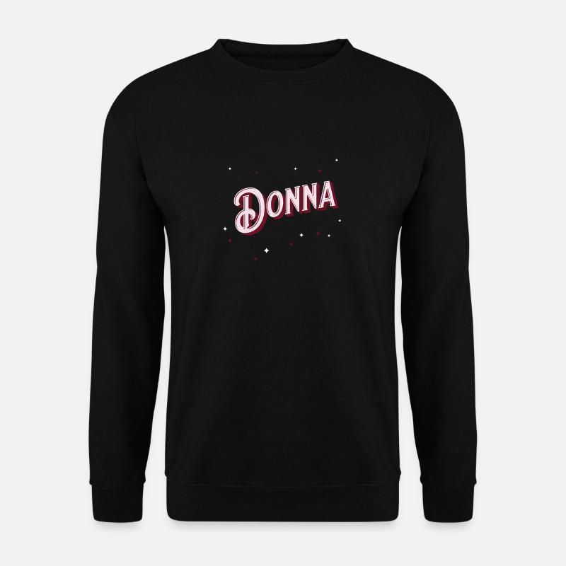 Personalized Donna name - Unisex Sweatshirt - black