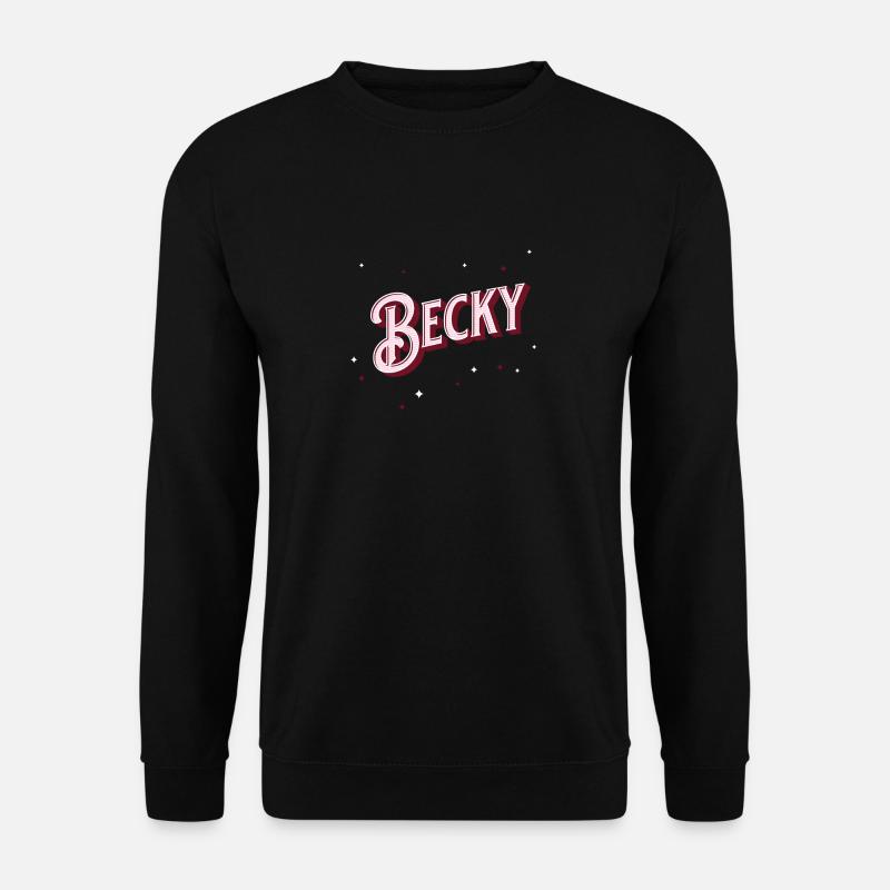 Personalized Becky name - Unisex Sweatshirt - black