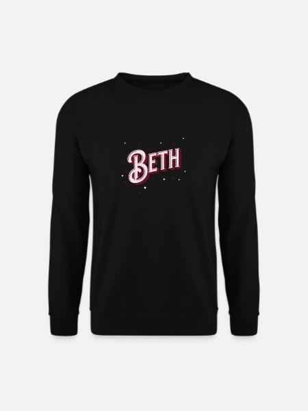 Personalized Beth name - Unisex Sweatshirt - black