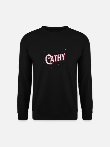Cathy Namen personalisiert - Unisex Pullover - Schwarz