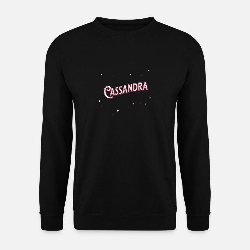 Cassandra name personalized - Unisex Sweatshirt - black