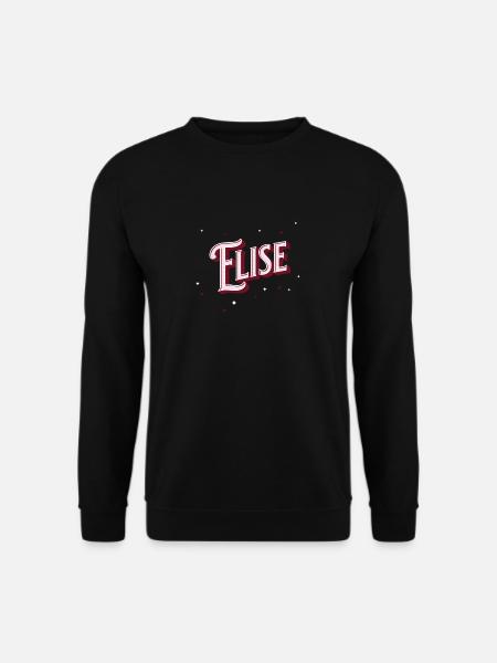 Elise name personalized - Unisex Sweatshirt - black