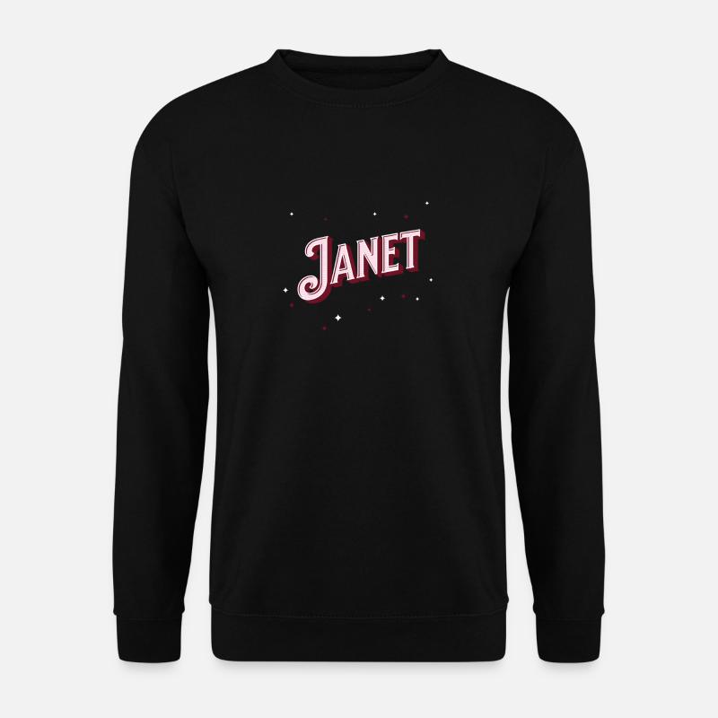 Janet name personalized - Unisex Sweatshirt - black