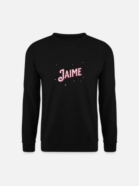 Jaime name personalized - Unisex Sweatshirt - black