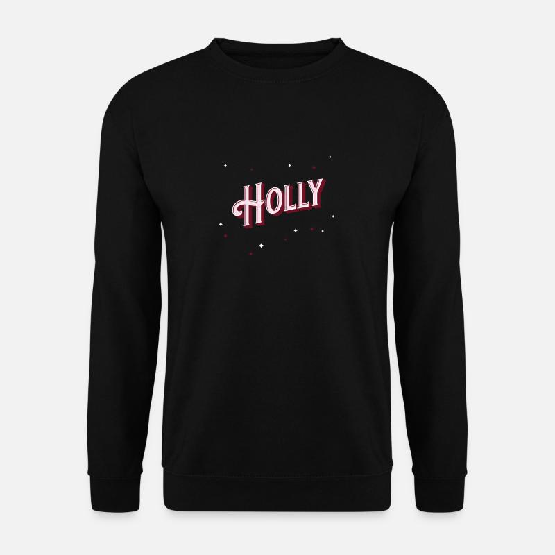 Holly name personalised - Unisex Sweatshirt - black