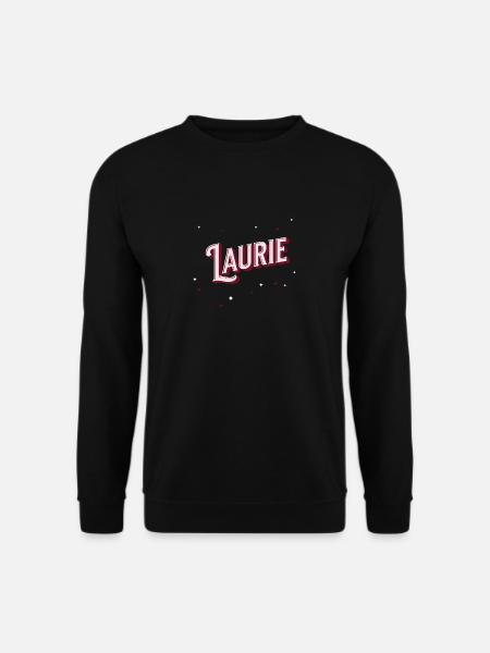 Laurie Namen personalisiert - Unisex Pullover - Schwarz