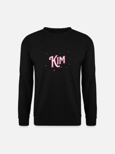 Personalized Kim name - Unisex Sweatshirt - black