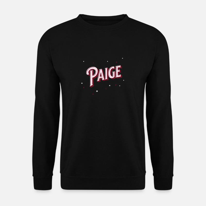 Paige name personalized - Unisex Sweatshirt - black