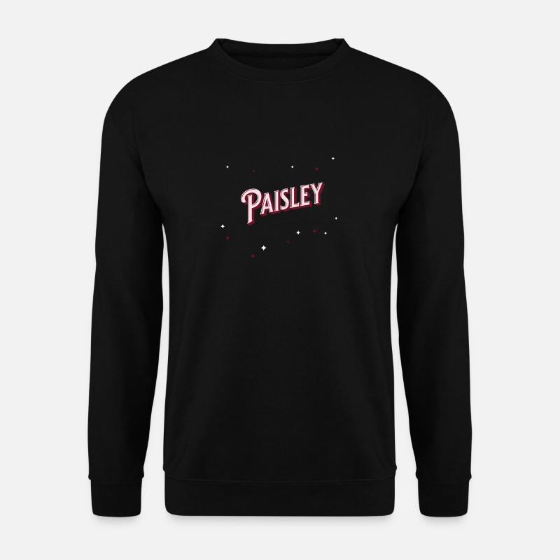 Paisley name personalized - Unisex Sweatshirt - black