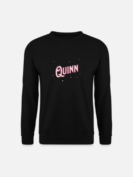Quinn name personalized - Unisex Sweatshirt - black