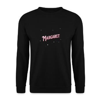 Le nom de Margaret personnalisé - Sweat-shirt Unisexe - noir - Devant - Alina (178cm) & Michal (187cm)