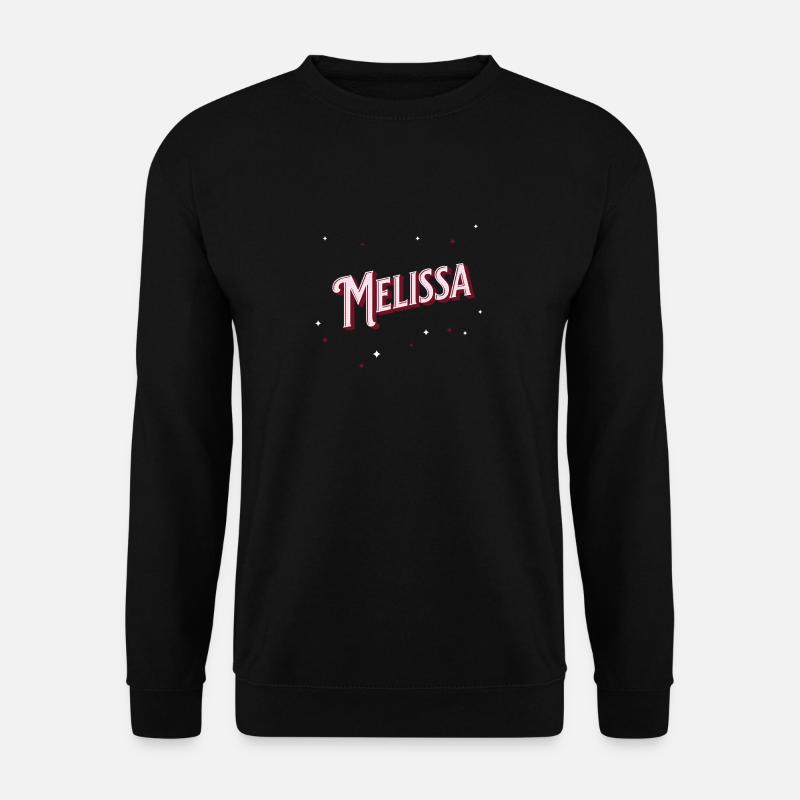 Melissa name personalized - Unisex Sweatshirt - black
