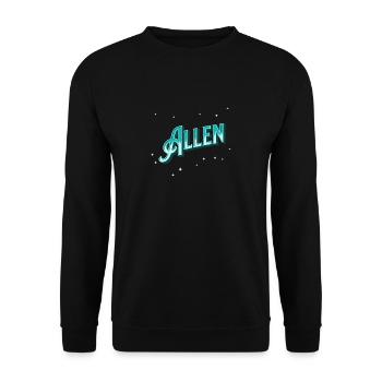 Personnalisé pour tous les noms - Sweat-shirt Unisexe - noir - Devant - Alina (178cm) & Michal (187cm)