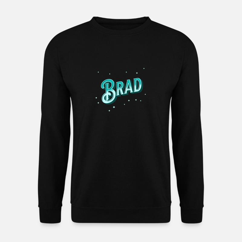 Brad Namen personalisiert - Unisex Pullover - Schwarz