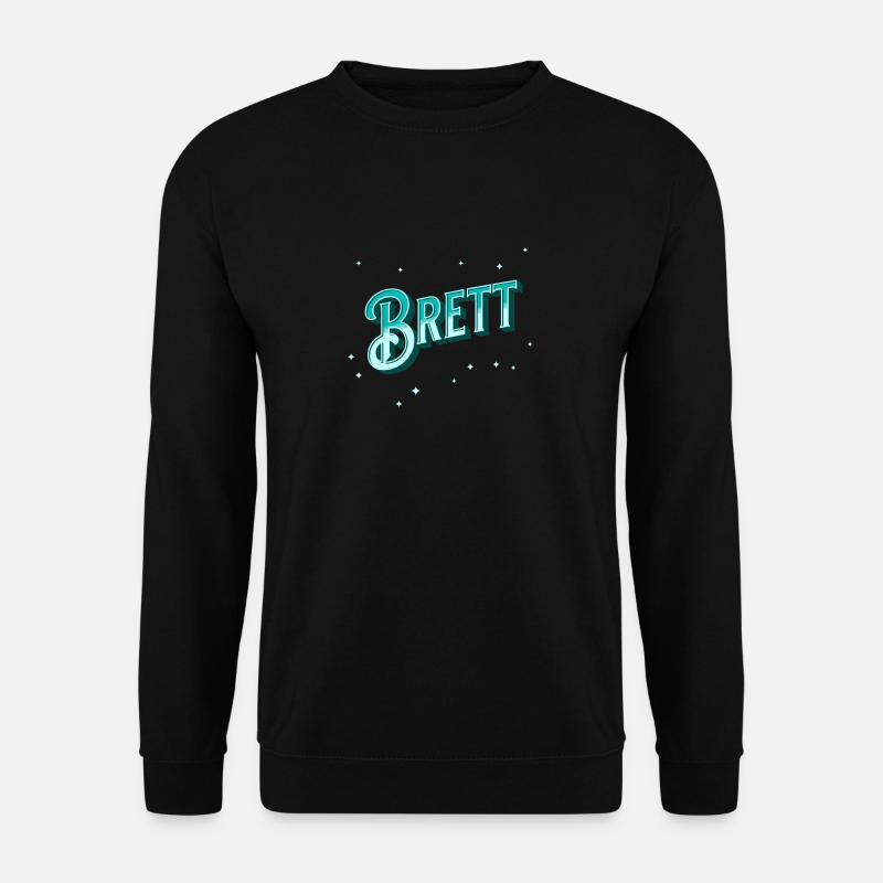 Brett name personalized - Unisex Sweatshirt - black