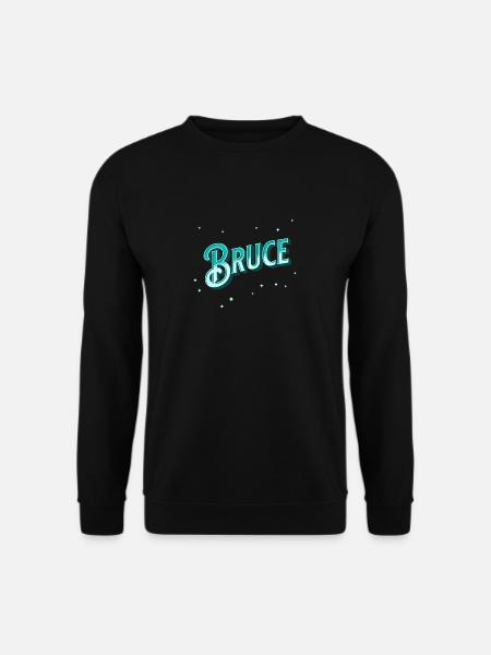 Bruce name personalized - Unisex Sweatshirt - black
