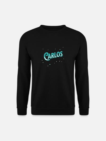 Carlos' name personalized - Unisex Sweatshirt - black