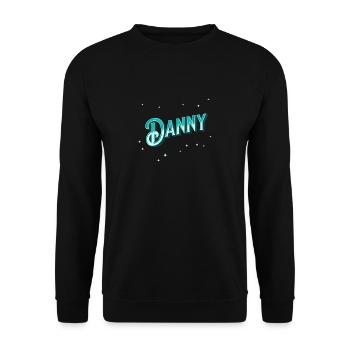 Nom de Danny personnalisé - Sweat-shirt Unisexe - noir - Devant - Alina (178cm) & Michal (187cm)