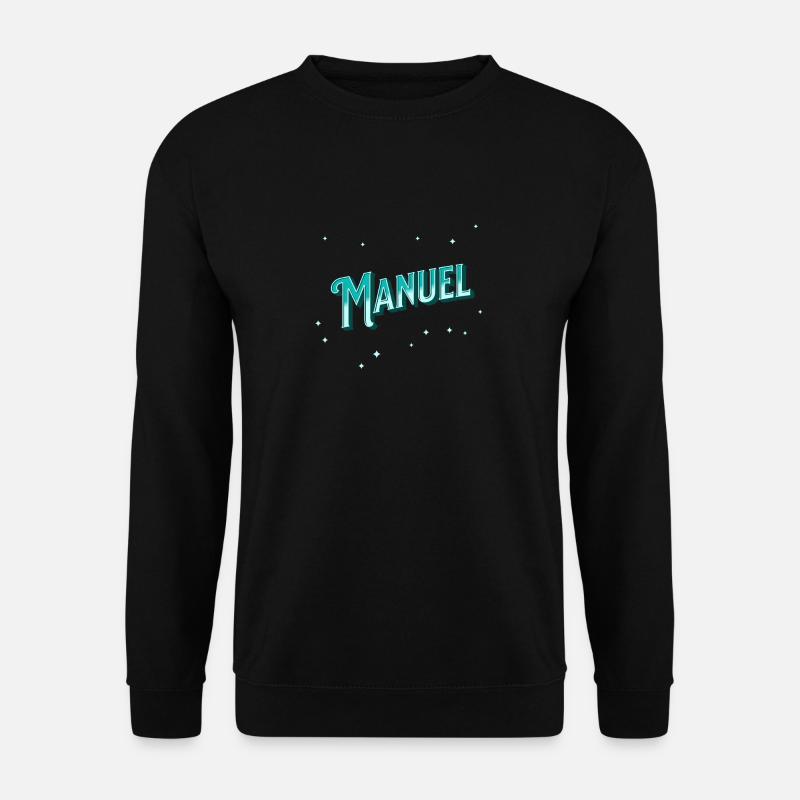 Manuel name personalized - Unisex Sweatshirt - black
