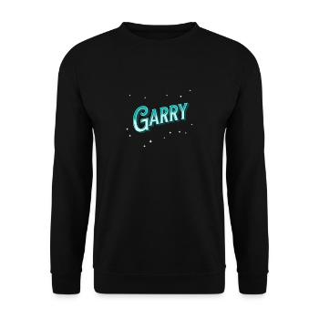 Nom Garry personnalisé - Sweat-shirt Unisexe - noir - Devant - Alina (178cm) & Michal (187cm)