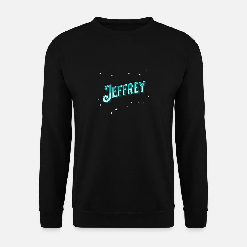 Jeffrey name personalized - Unisex Sweatshirt - black