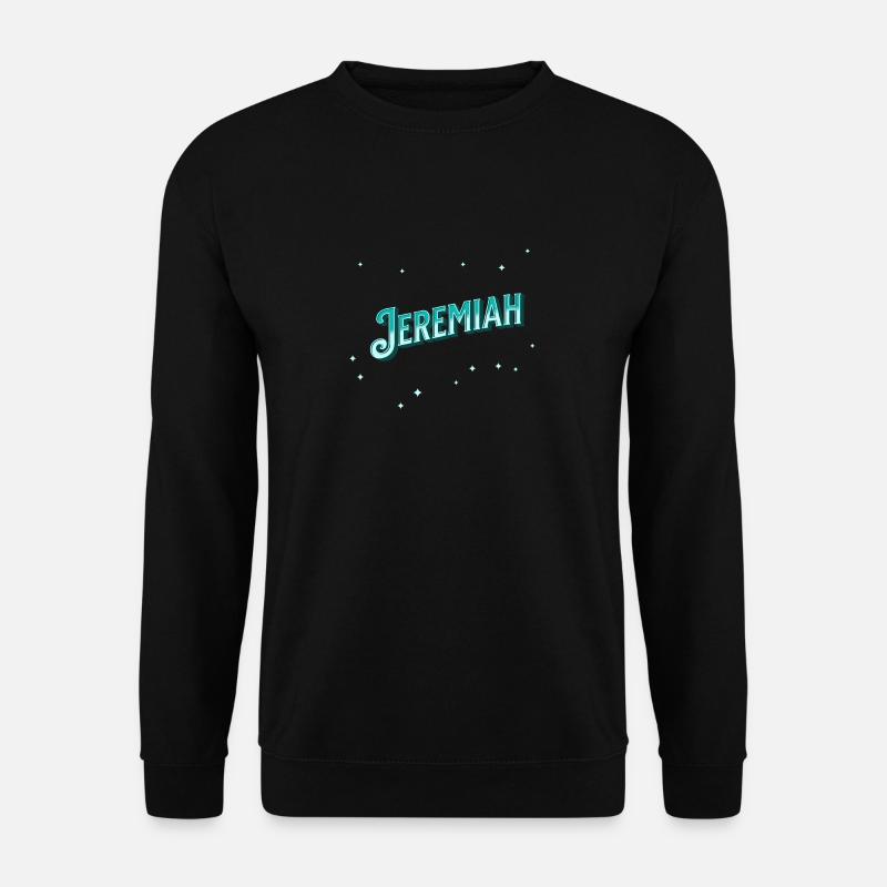Jeremiah name personalized - Unisex Sweatshirt - black