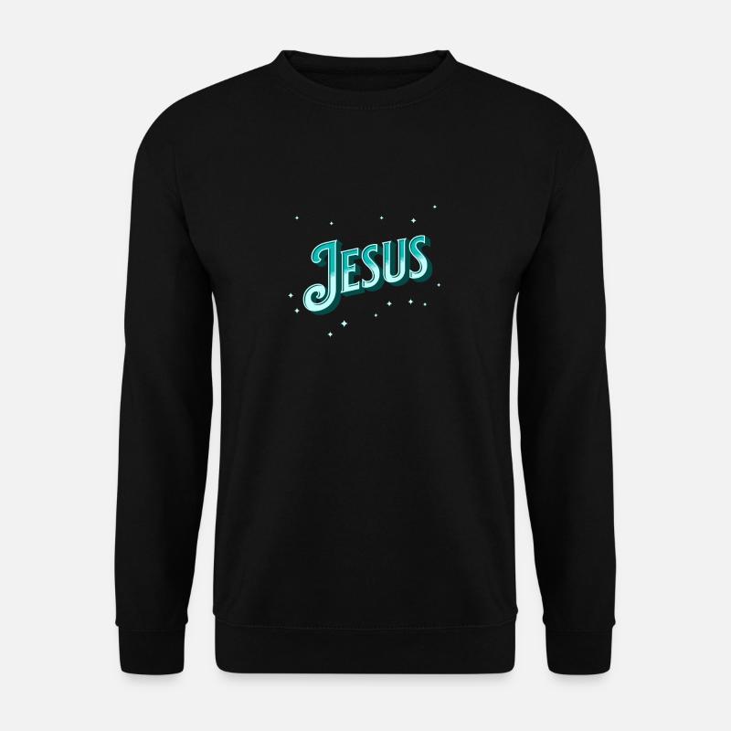Jesus' name personalized - Unisex Sweatshirt - black