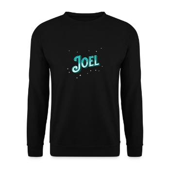Joel nom personnalisé - Sweat-shirt Unisexe - noir - Devant - Alina (178cm) & Michal (187cm)