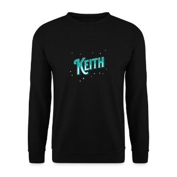 Keith nom personnalisé - Sweat-shirt Unisexe - noir - Devant - Alina (178cm) & Michal (187cm)