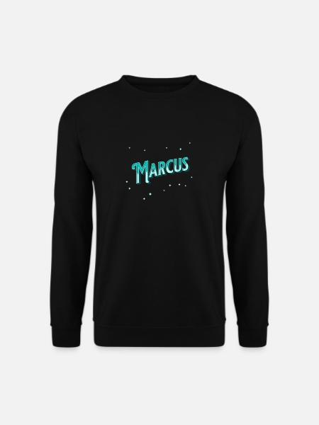 Marcus' name personalized - Unisex Sweatshirt - black
