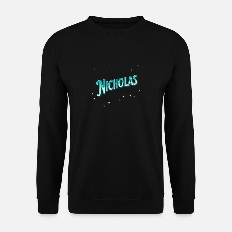 Nicholas' name personalized - Unisex Sweatshirt - black