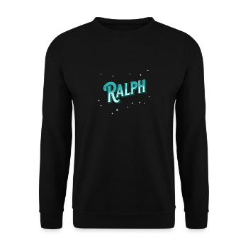 Nom Ralph Personnalisé - Sweat-shirt Unisexe - noir - Devant - Alina (178cm) & Michal (187cm)