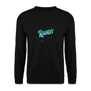 Nom Randy Personnalisé - Sweat-shirt Unisexe - noir - Devant - Alina (178cm) & Michal (187cm)