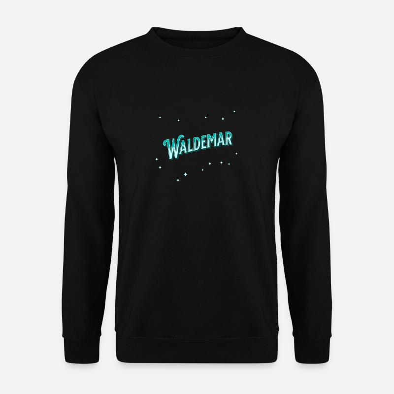Waldemar name personalized - Unisex Sweatshirt - black
