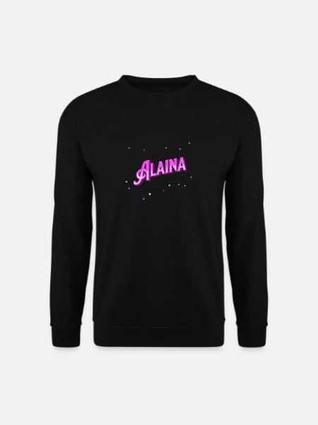 Alaina name personalized - Unisex Sweatshirt - black