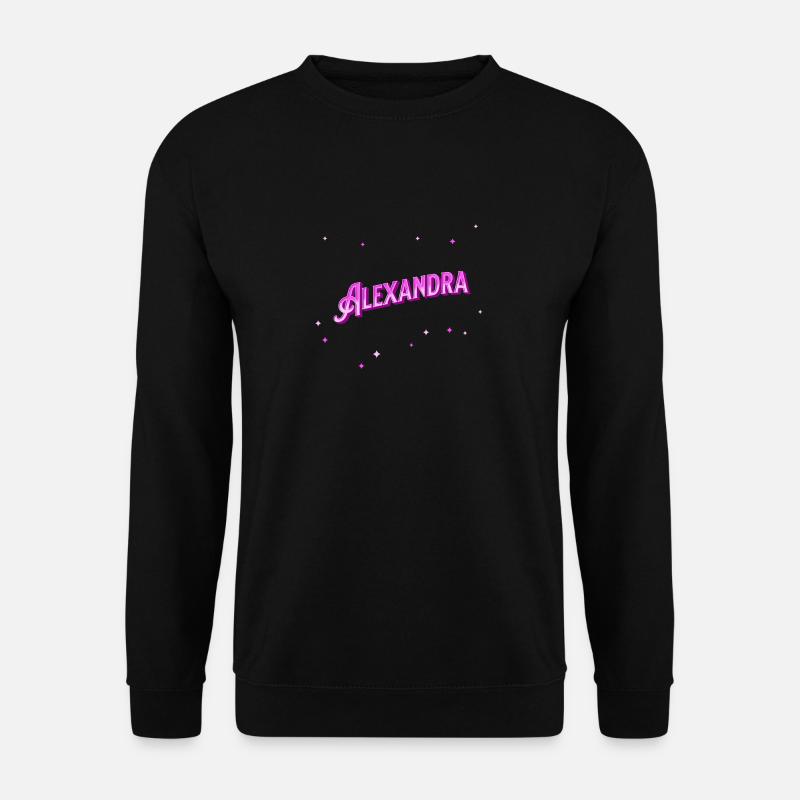 Alexandra's name personalized - Unisex Sweatshirt - black