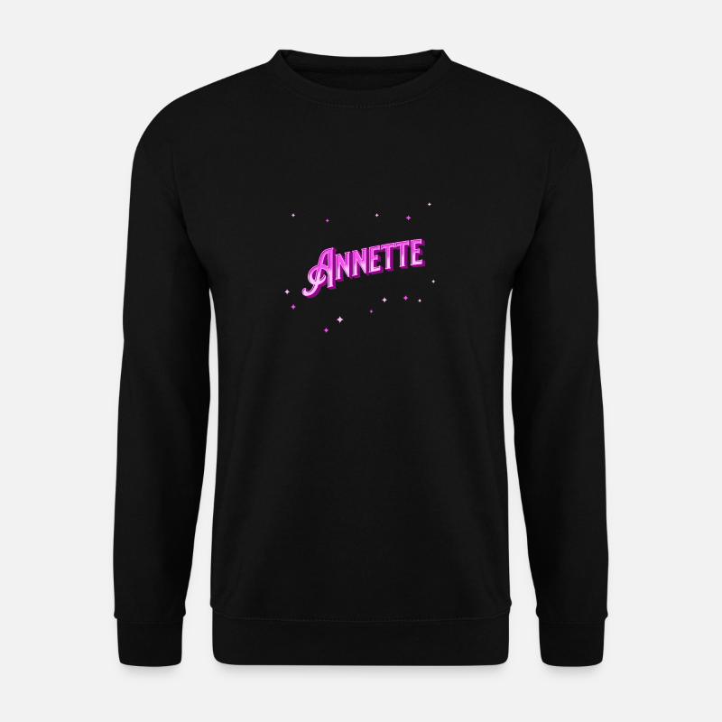 Annette name personalized - Unisex Sweatshirt - black