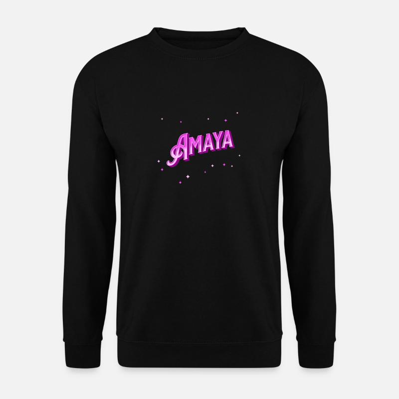 Amaya name personalized - Unisex Sweatshirt - black