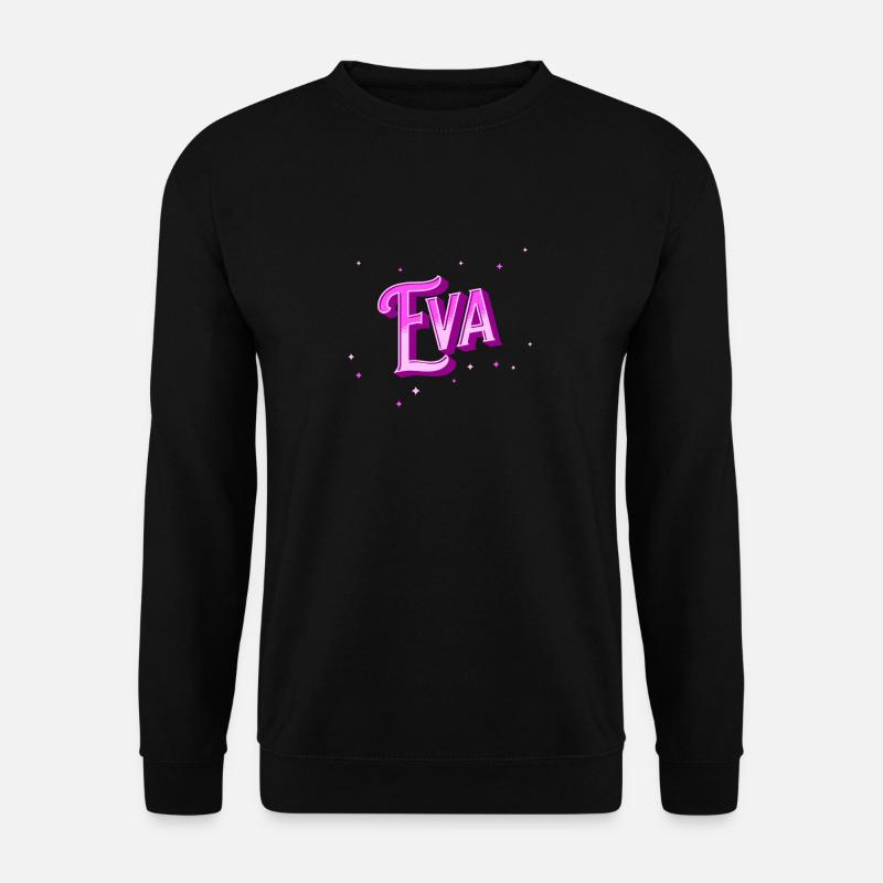 Eva name personalized - Unisex Sweatshirt - black