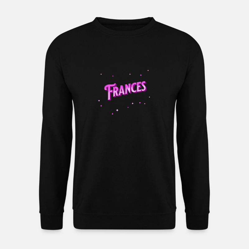 France's name personalized - Unisex Sweatshirt - black