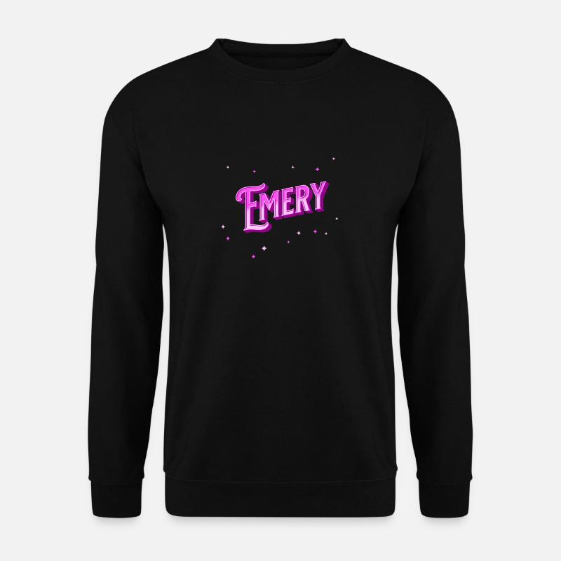 Emery name personalized - Unisex Sweatshirt - black