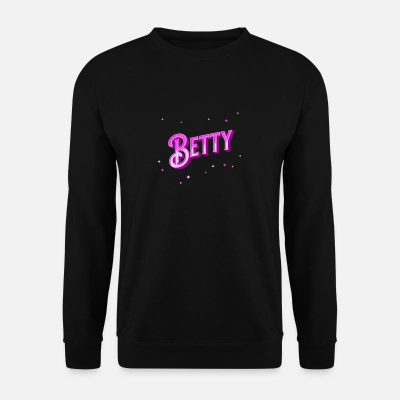 Betty's name personalized - Unisex Sweatshirt - black