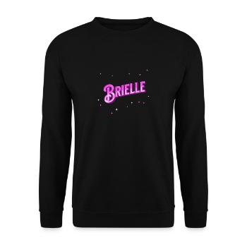 Brielle names personalized - Unisex Sweatshirt - black - Front - Alina (178cm) & Michal (187cm)