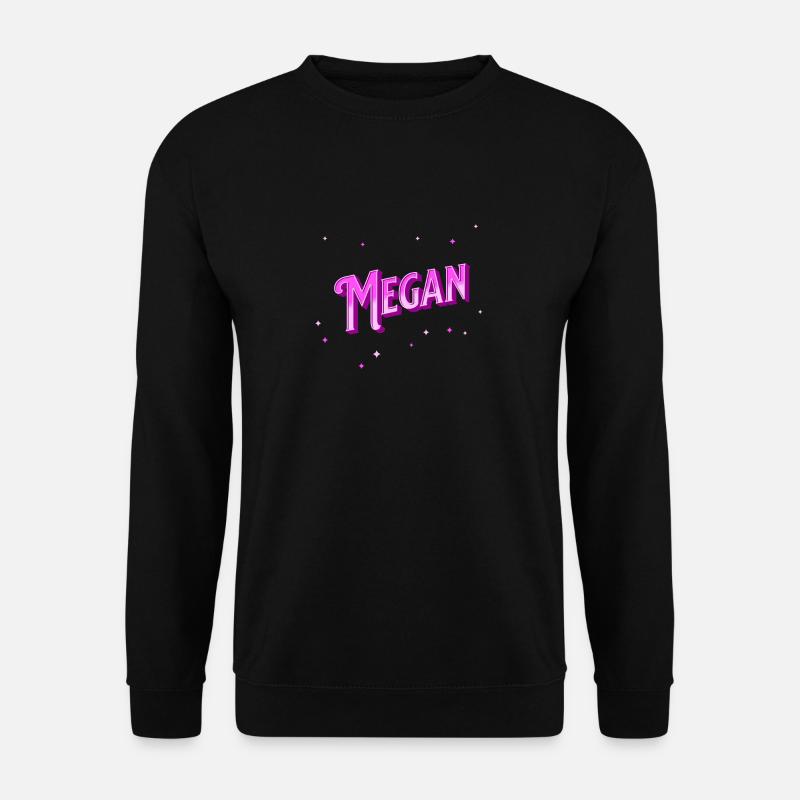 Megan name personalized - Unisex Sweatshirt - black