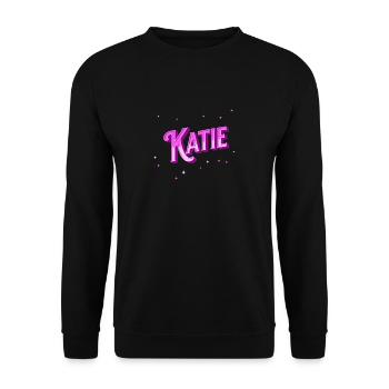 Le nom de Katie personnalisé - Sweat-shirt Unisexe - noir - Devant - Alina (178cm) & Michal (187cm)