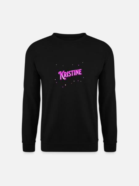Kristine Name personalized - Unisex Sweatshirt - black