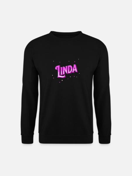 Linda name personalized - Unisex Sweatshirt - black
